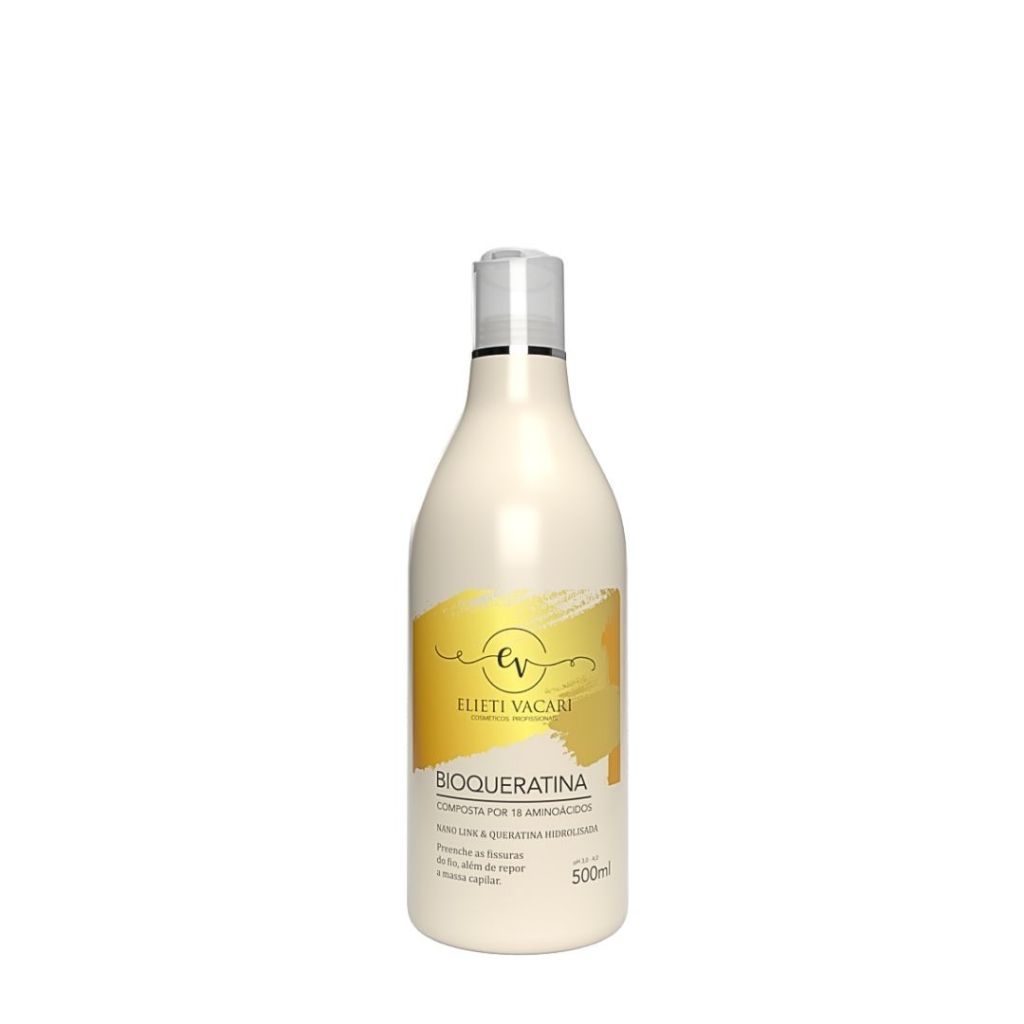 Bioqueratina  em Gel 500ml - Nano Link e Queratina Hidrolisada - Elieti Vacari