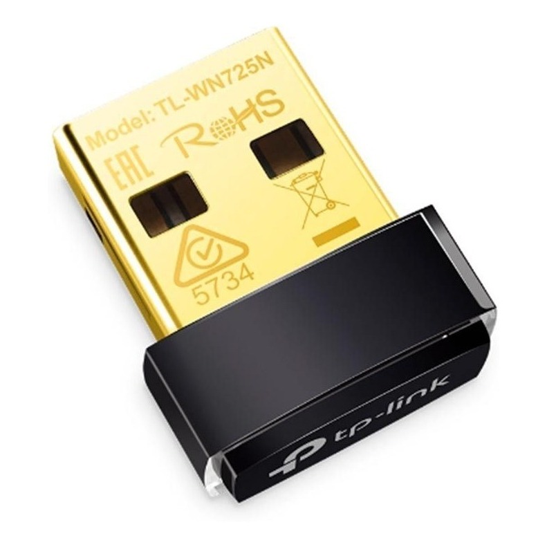 Adaptador Usb Sem Fio Tp Link Wn 725n 150mbps 2.4ghz Nano