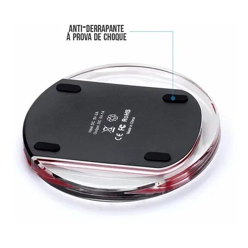 Carregador Wireless Smartphone / Receptor V8 (A PRONTA ENTREGA)