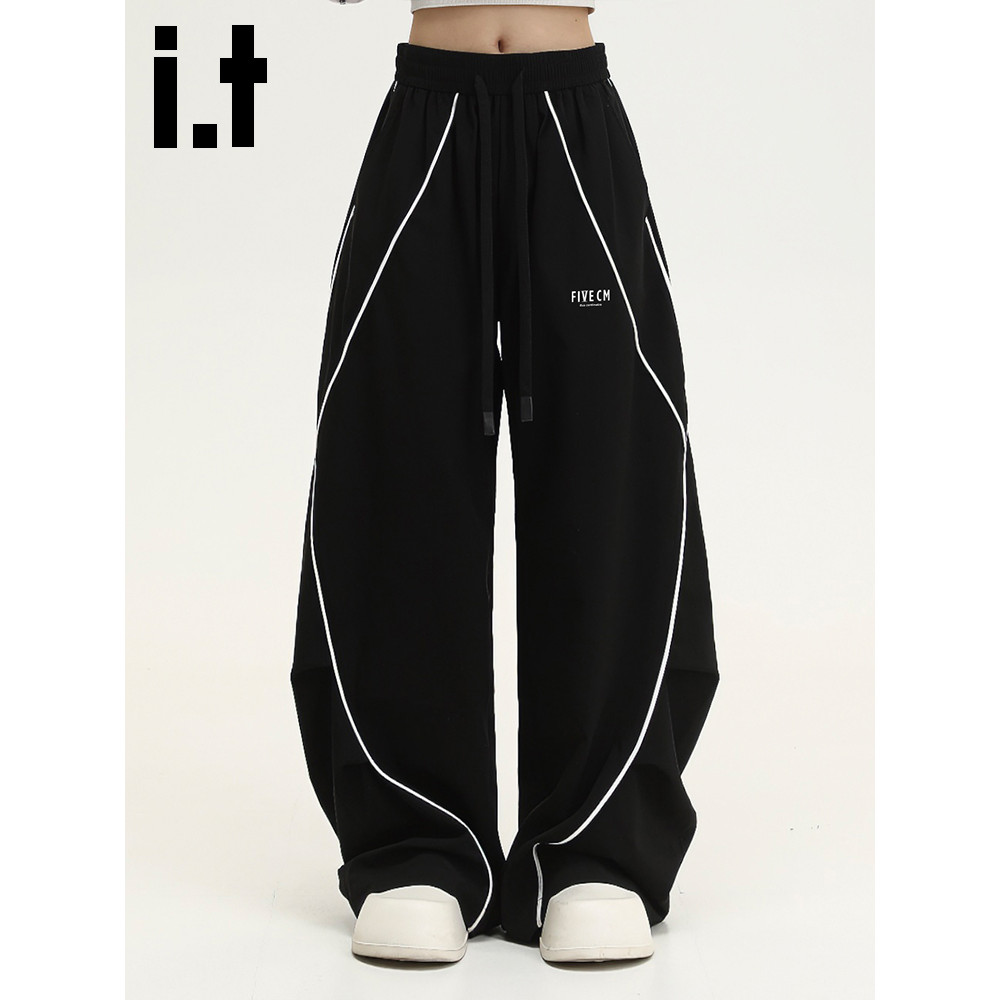 It FIVECM street Wear calças casuais masculino feminino estilo desconstrução Hip-Hop calças 2026 outono dança de rua esp