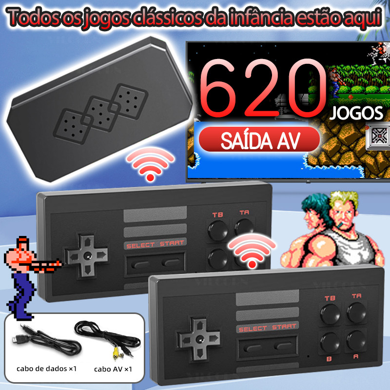 VILCORN Mini Vídeos Game Portatil eony HD TV Retro Machine Embutido Em 620 Jogos Stick De Jogo 4K Para PCE FC GBC GB