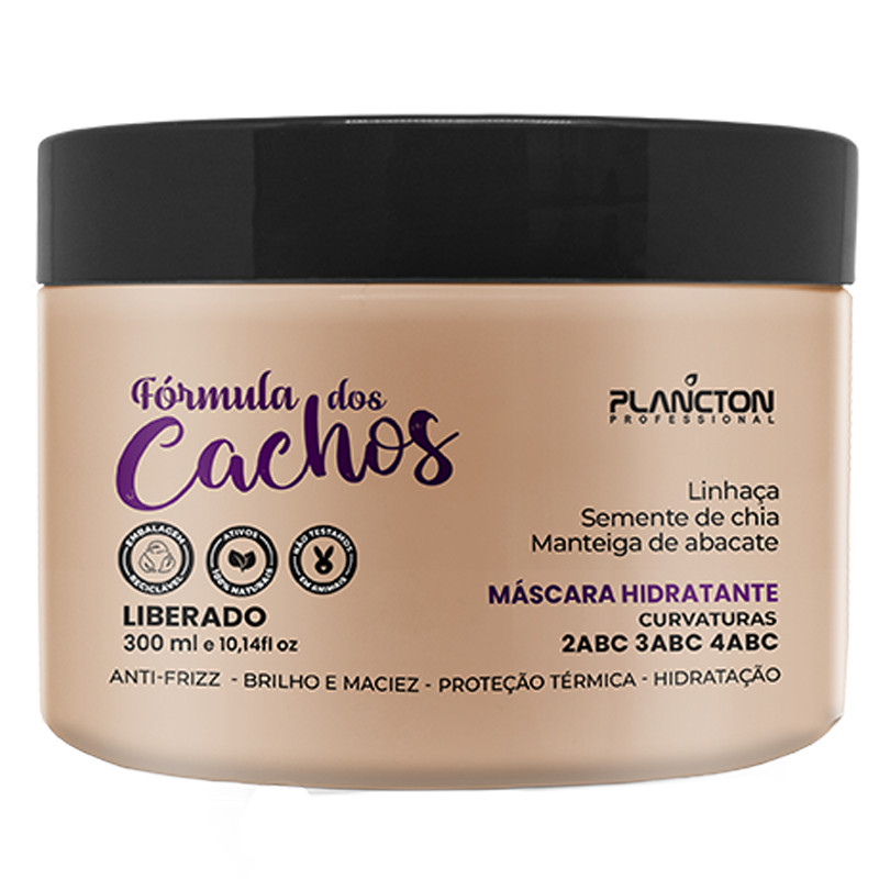 Nova Fórmula dos Cachos - Mascara Hidratação 300g - Plancton Professional