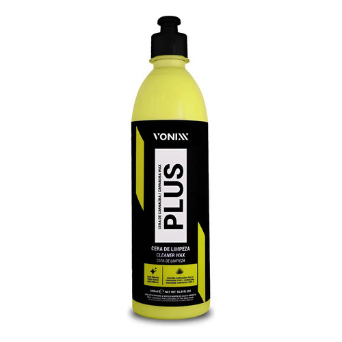 Cera Líquida Automotiva Vonixx Carnaúba Plus 500ml Brilho Profundo