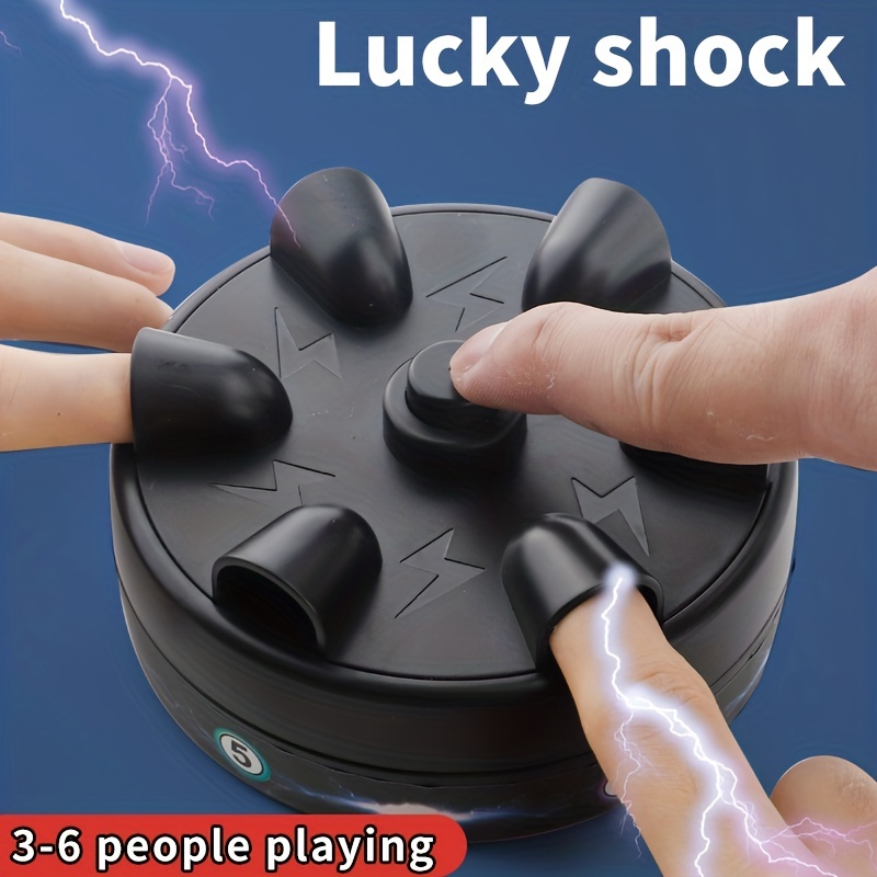 Mini Brinquedo De Jogo De Truque De Choque Elétrico Com Seis Buracos De Polígrafo Dedo