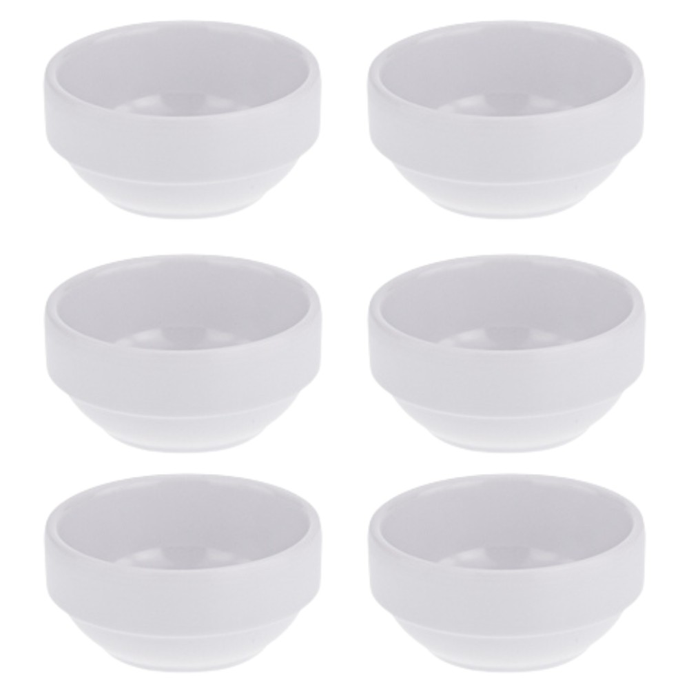 Kit Seis Finger Food de Melamina Mini Empilhável ø 5,6 x 2,3 cm - 30 ml WECK