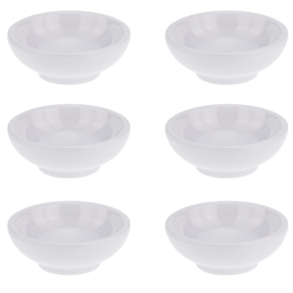 Kit Seis Finger Food Manteigueira de Melamina ø 7,9 x 2,7 cm - 38 ml WECK