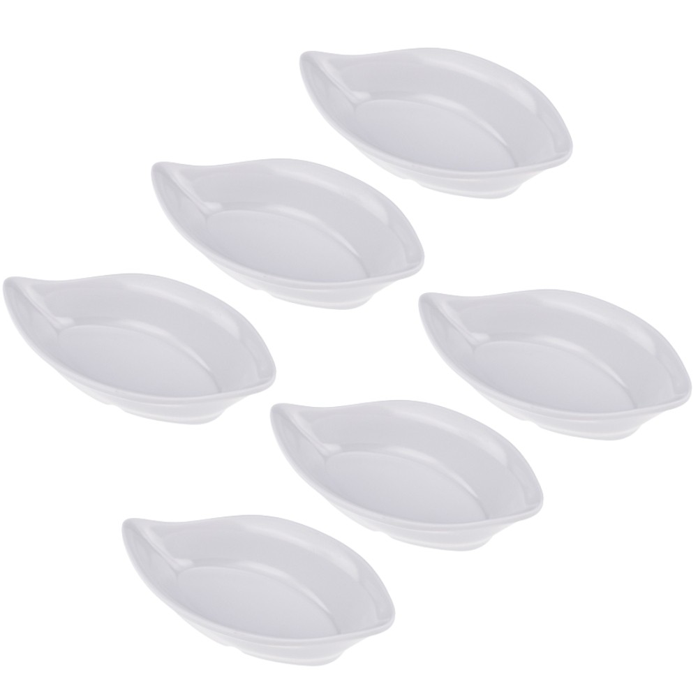 Kit Seis Finger Food de Melamina Barquete 12,8 x 7 x 2,8 cm - 60 ml WECK