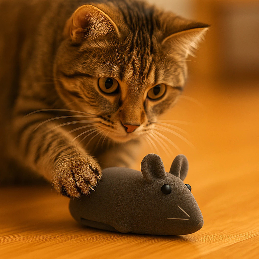 Kit com Ratinhos Sonoros para Pets Brinquedo Interativo para Gatos e Cachorros