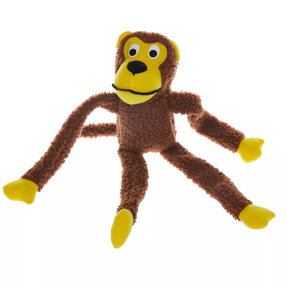 Macaco Para Cachorro Brinquedo Mordedor Grande Com Apito Sonoro Cães Todas As Raçãs Pelúcia Macaco Pet Interativo Cão