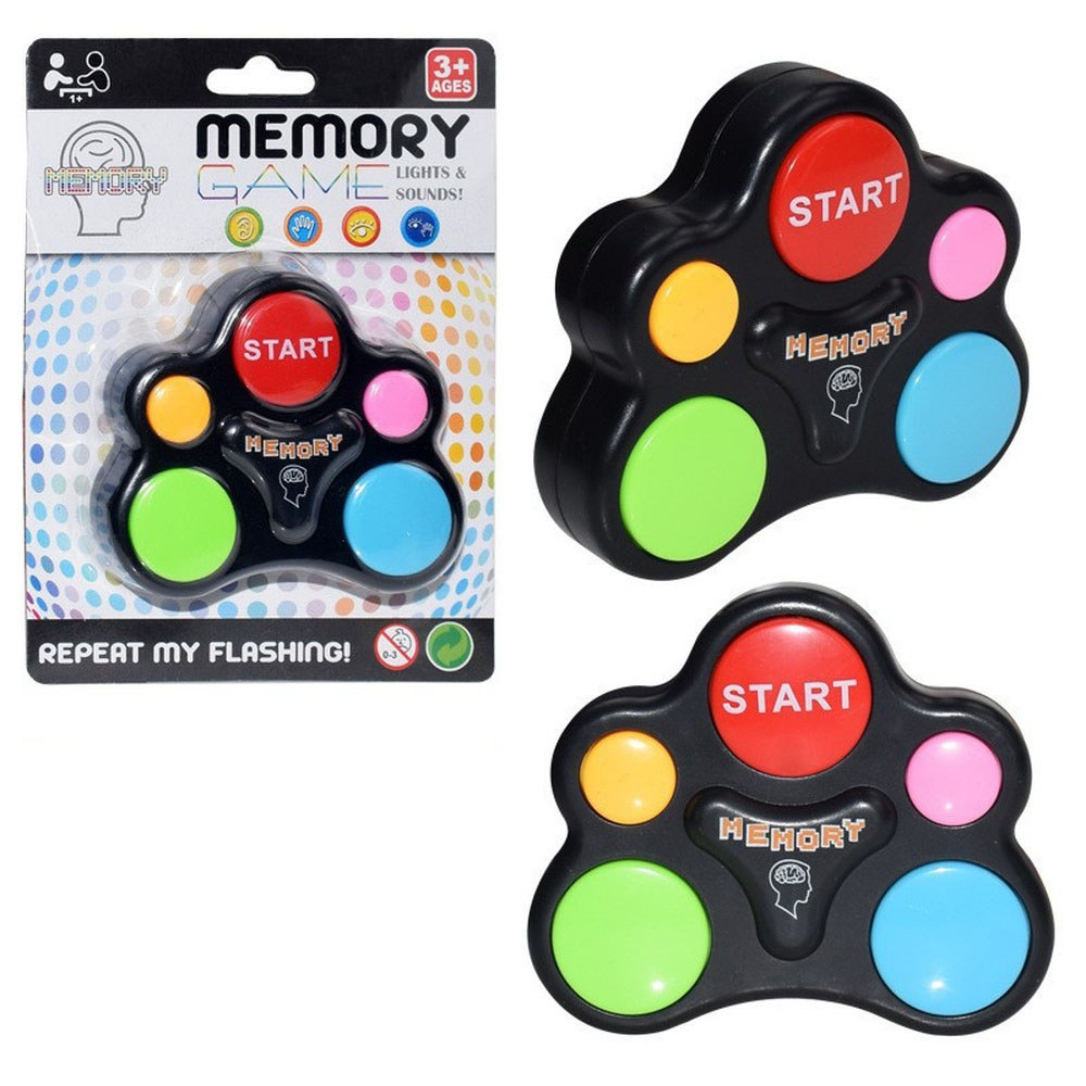 Máquina De Jogo De Memória Infantil Com Luzes LED Brinquedo Eletrônico Educacional Efeitos Sonoros Desafio Interativo Mu