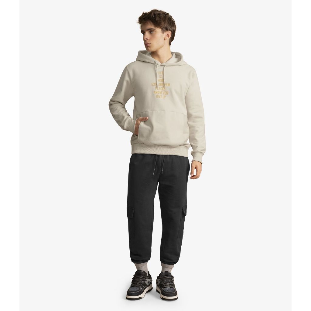 CALÇA JUUVENIL MOLETOM PELUCIADO BOLSO CARGO MINTY COM PUNHO JOGGER PRETO AZUL MARINHO OU MARROM