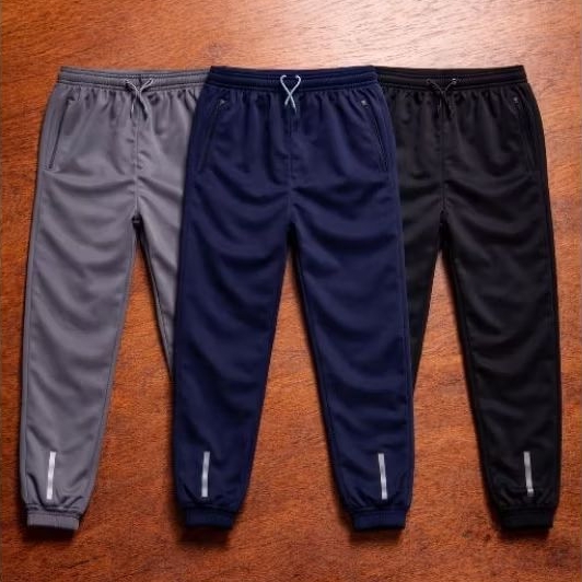 Kit 3 Calças Infantil Masculina Jogger Moletom Forrada Frio