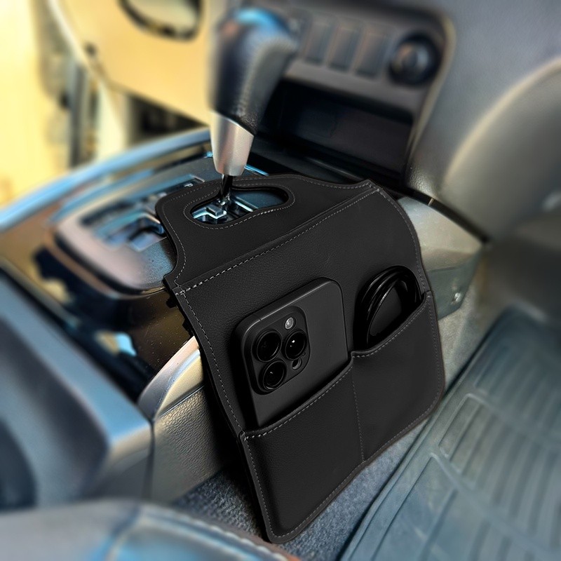 Porta Lixo P/ Carro Cambio Esportivo Híbrido Turbo Preto