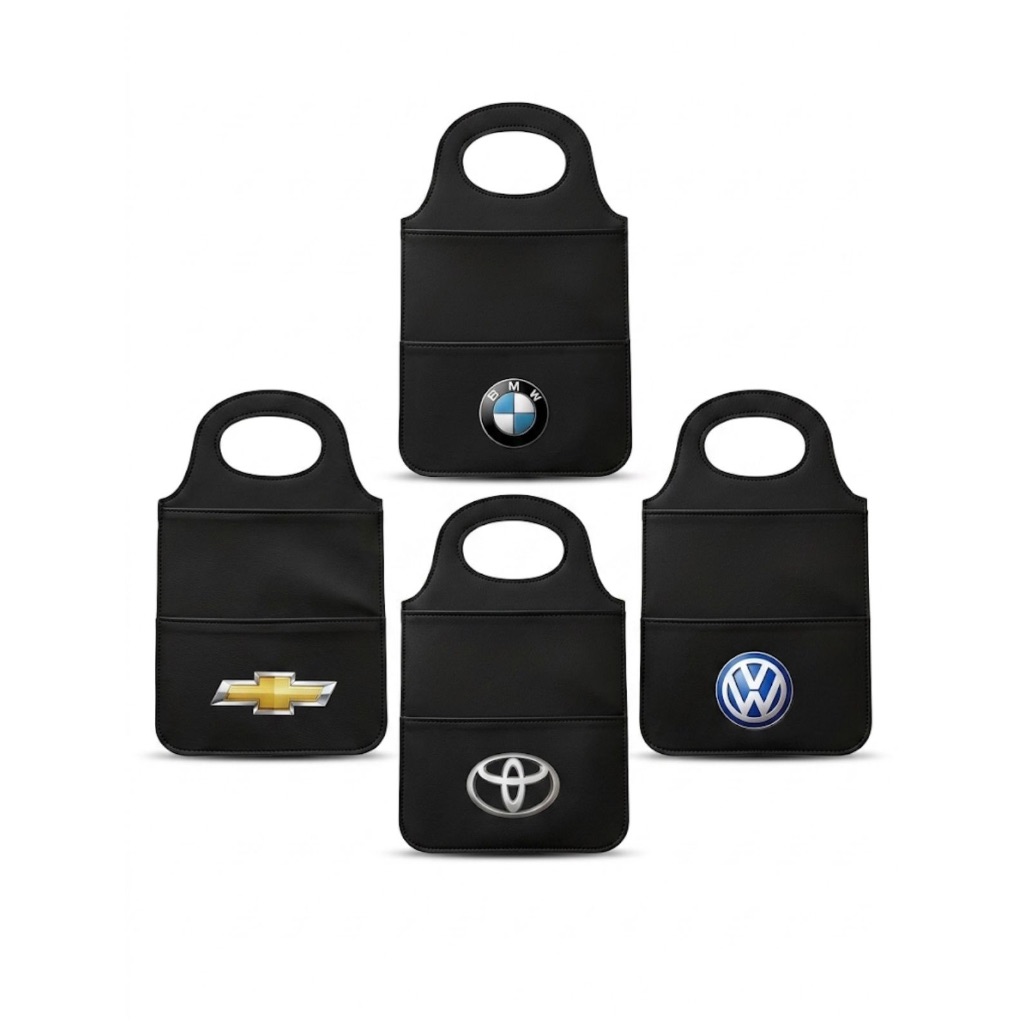 Porta Lixo p/ Carro Cambio Esportivo Hubrido Turbo Preto - Envio Rápido