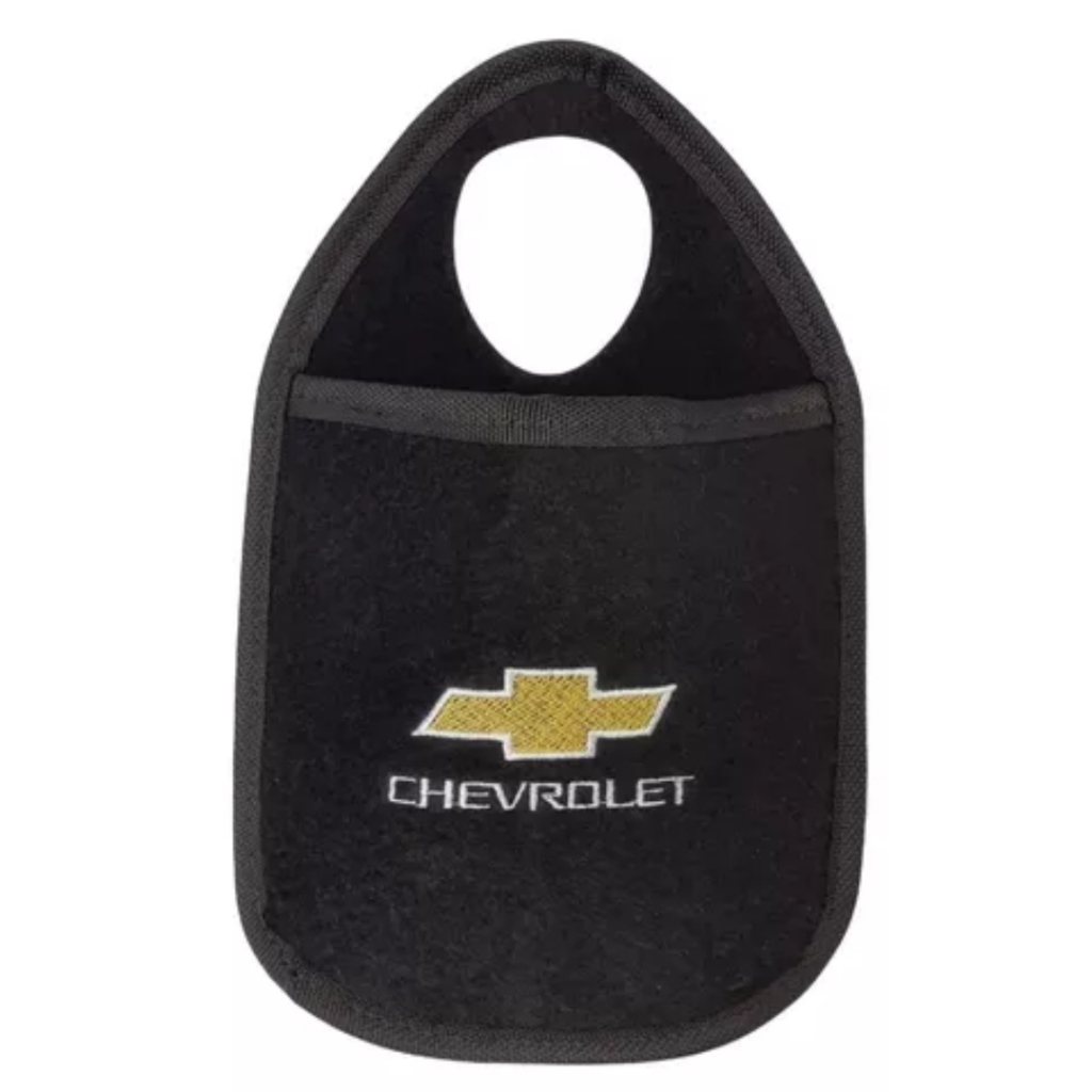 Lixeirinha Câmbio Automotiva Carpete Logo Bordada Carros Chevolet