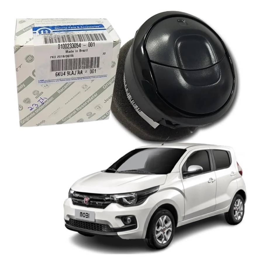 Difusor Saída de Ar Painel Lateral Fiat Mobi 2017 2018 2019 2020 2021 Original