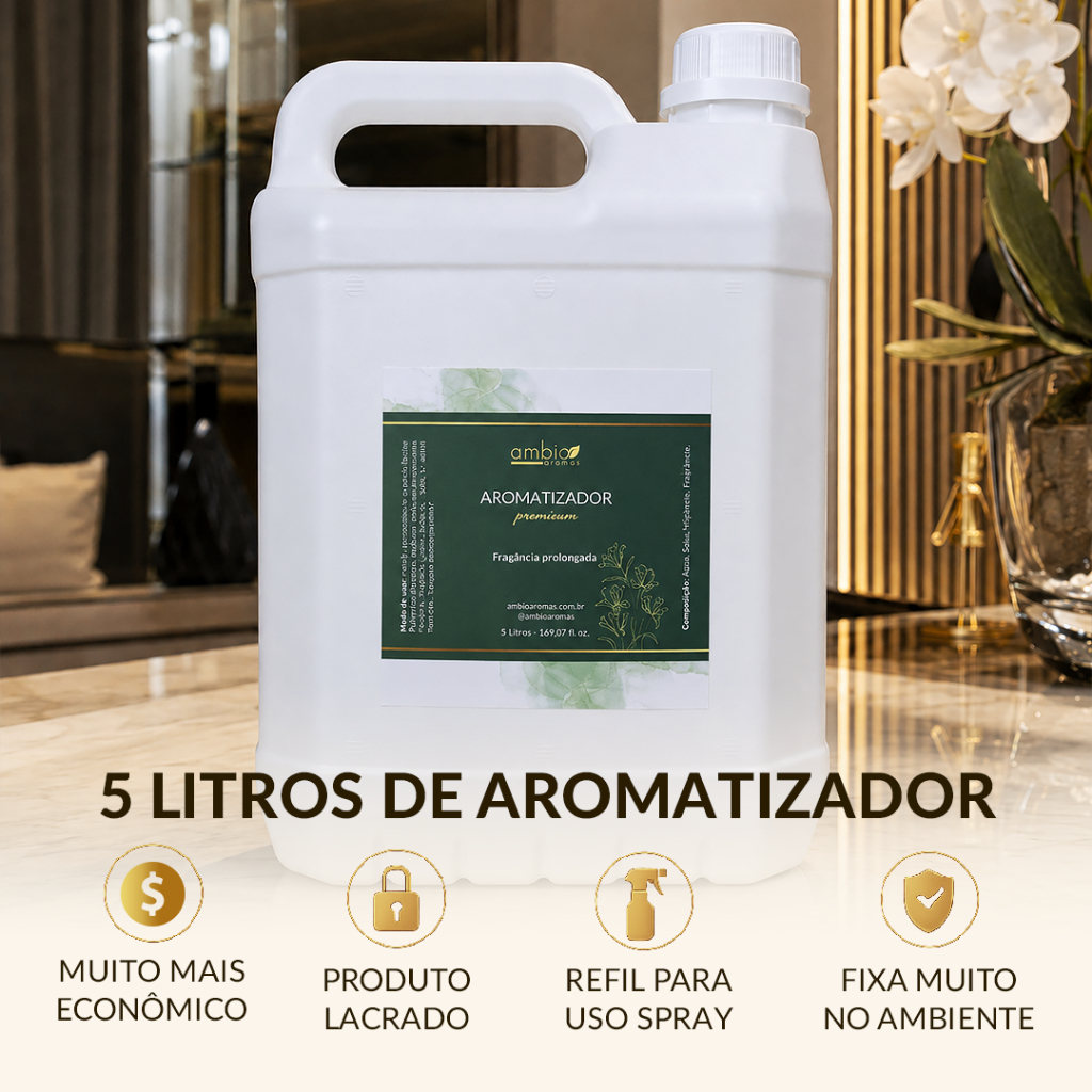 5 LITROS Aromatizador Cheiro De Lojas Famosas | Ambio Aromas