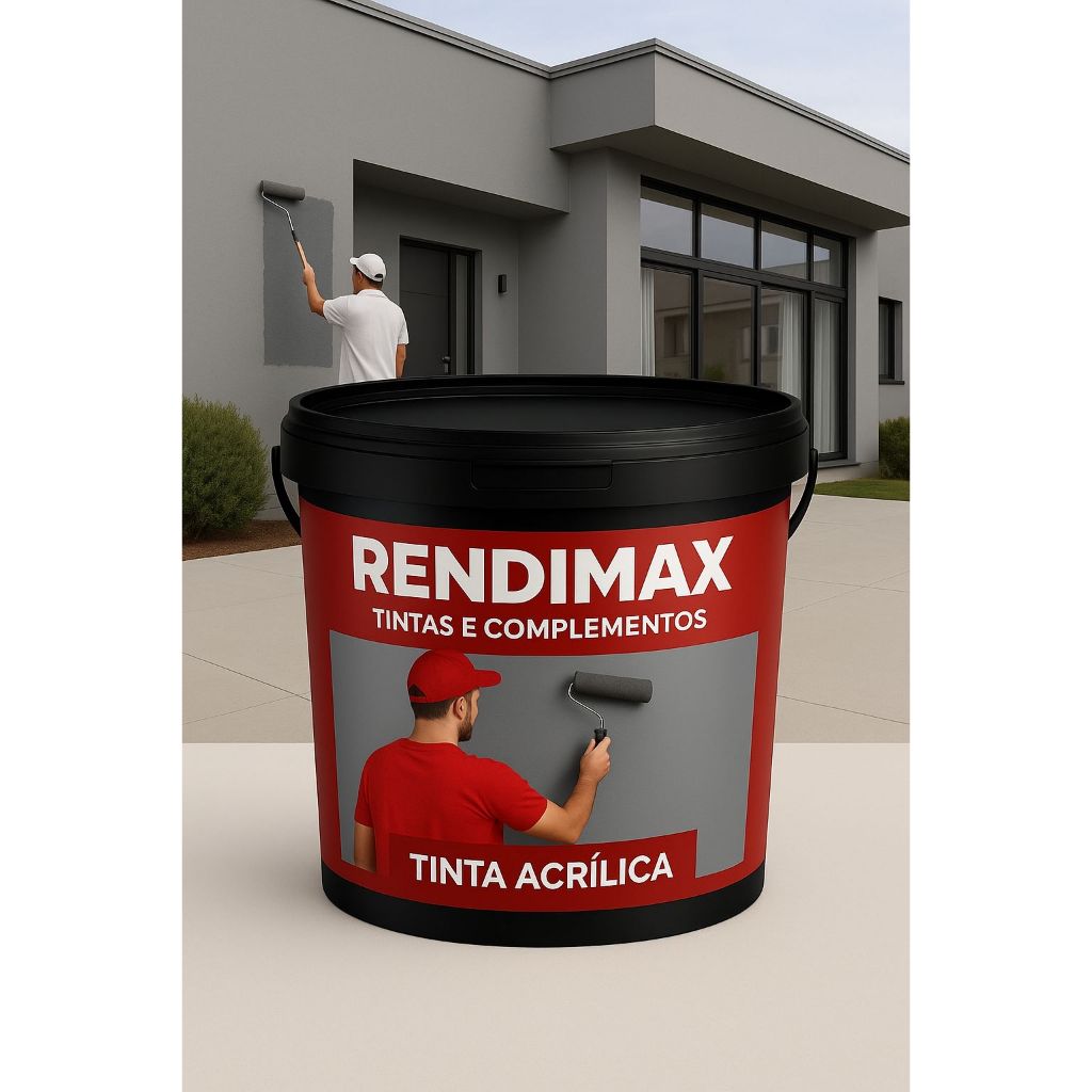 Tinta De Parede Rendimax Acrilica 18 kg Otima Cobertura Sem Cheiro Antimofo