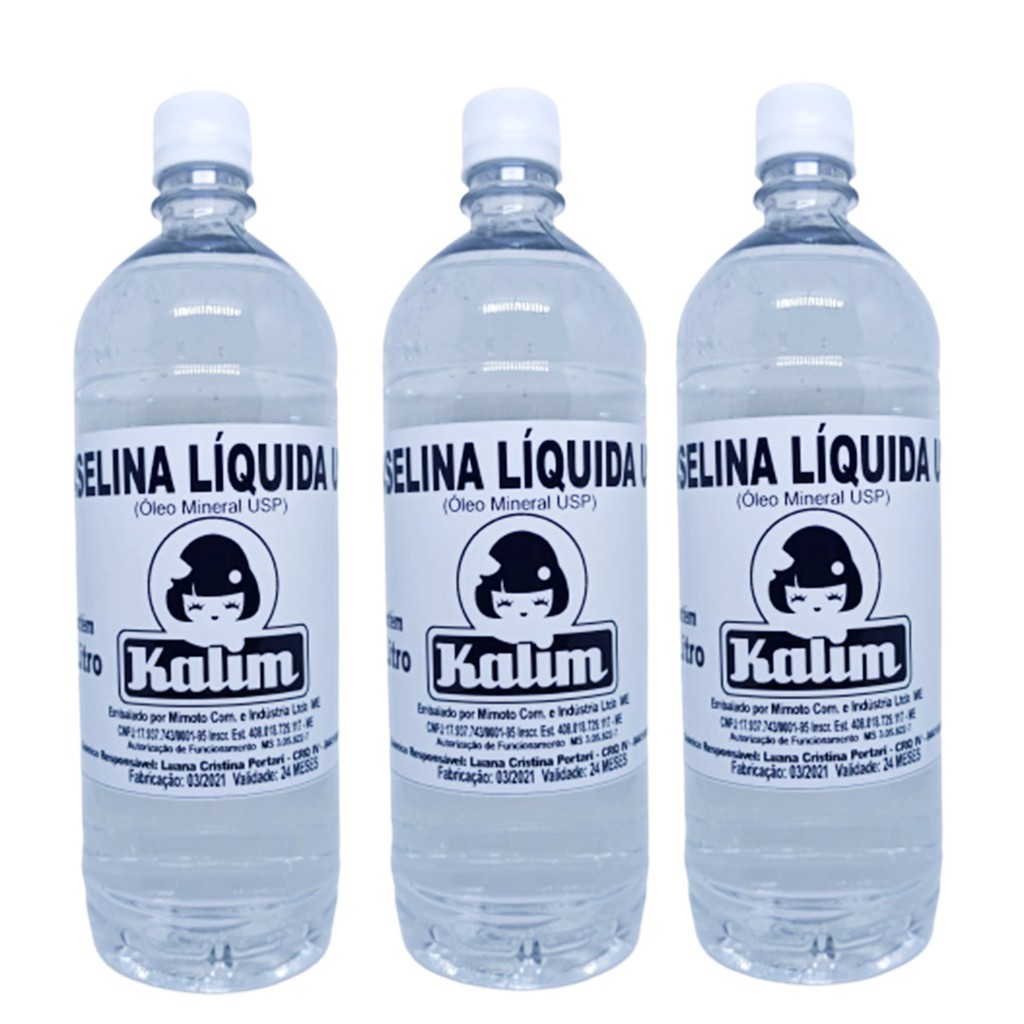 Vaselina Liquida Usp 3 Litros Sem Cheiro/Sem Cor