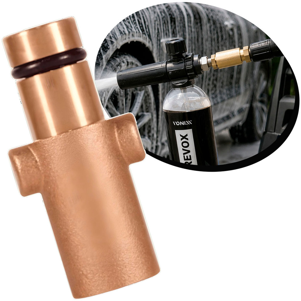 Adaptador Snow Foam Nilfisk Stihle Latão 14mm x 50mm Vonixx