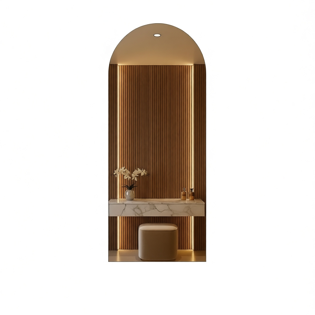 Espelho Oval Madri Com Led 120cm x 50cm