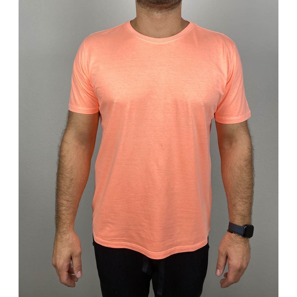 Camiseta Estonada Laranja Neon