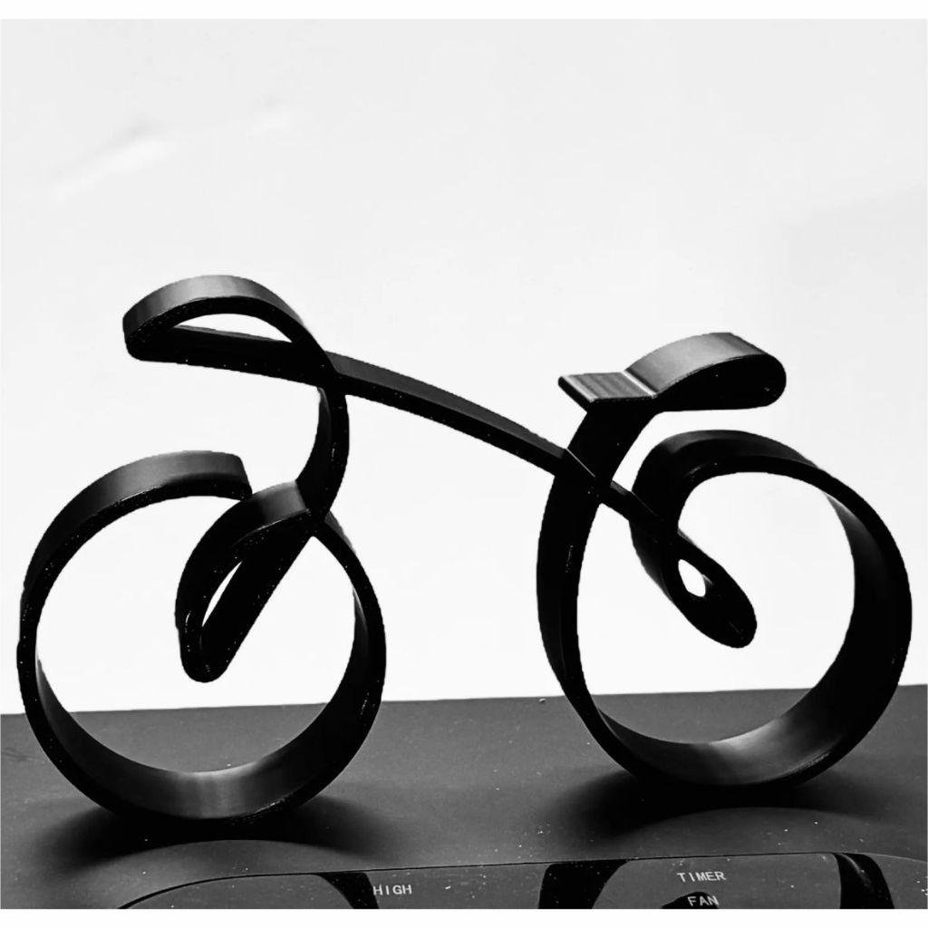 Estatueta Ciclista Decorativa Bicicleta Escultura Moderna Presente Para Ciclistas Design Exclusivo