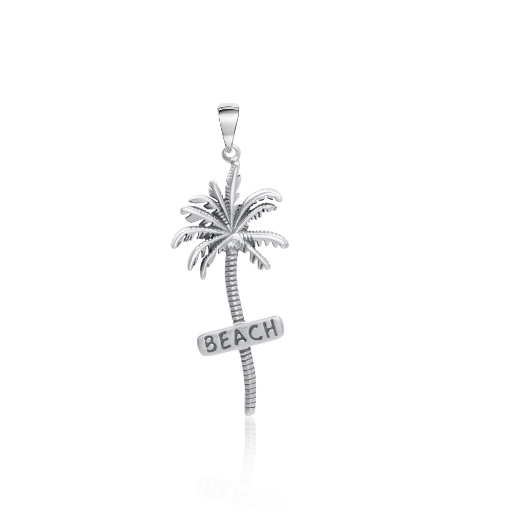 Pingente Coqueiro Beach Grande Prata 925 Joia De Qualidade Elegante Confortavel Estilo Único Acessório Elegante Design Exclusivo Deslumbrante Moderno Delicado Versátil Durável Garantia de qualidade