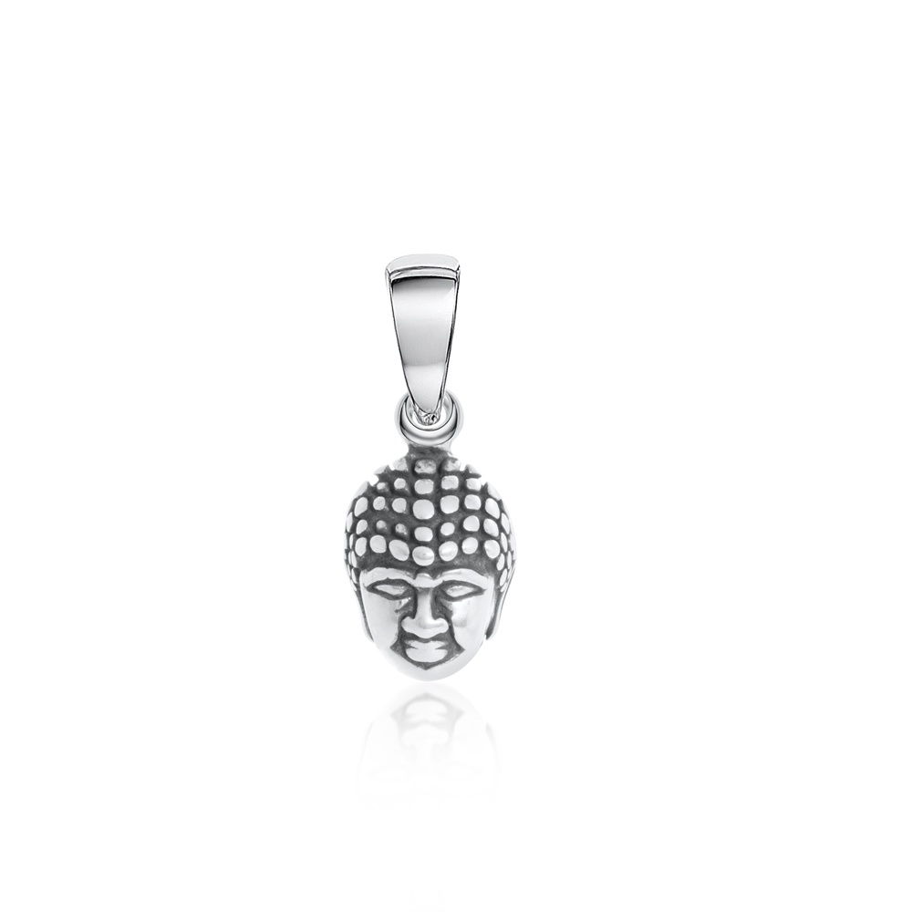 Pingente Rosto De Buda Envelhecido Prata 925 Joia De Qualidade Elegante Confortavel Estilo Único Acessório Elegante Design Exclusivo Deslumbrante Moderno Delicado Versátil Durável Garantia de qualidade
