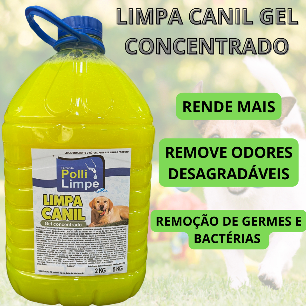 Limpa Canil Gel Concentrado Tira Cheiro De Xixi com Facilidade Eliminação de Odores Ambiente Cheiroso Por Mais Tempo