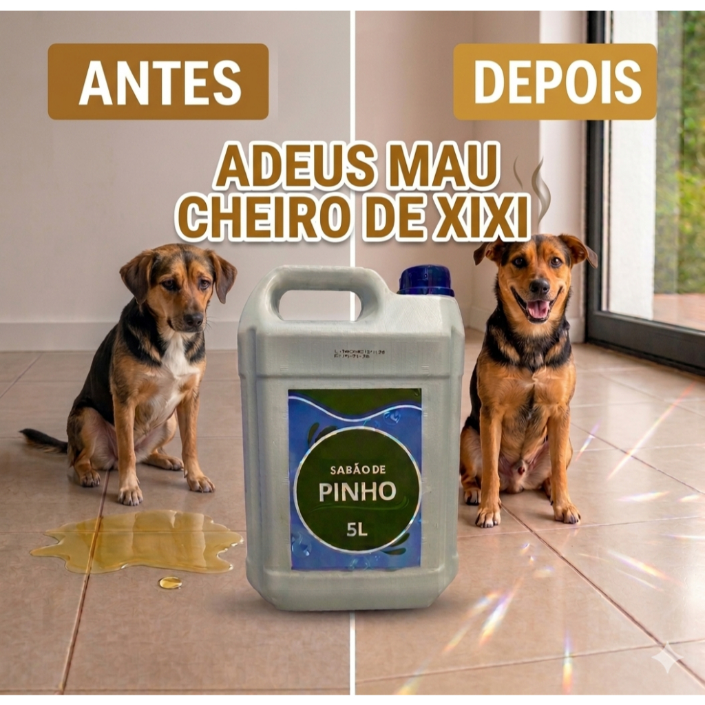 Sabão de Pinho - Tira Mau Cheiro de Xixi de Animais/ Limpa - Desinfeta - Perfuma