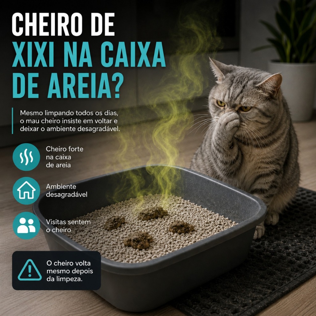 Spray Tira Cheiro Elimina Mau Odor Neutralizador Xixi de Gato Caixa de Areia 60ml Zappee Fresh