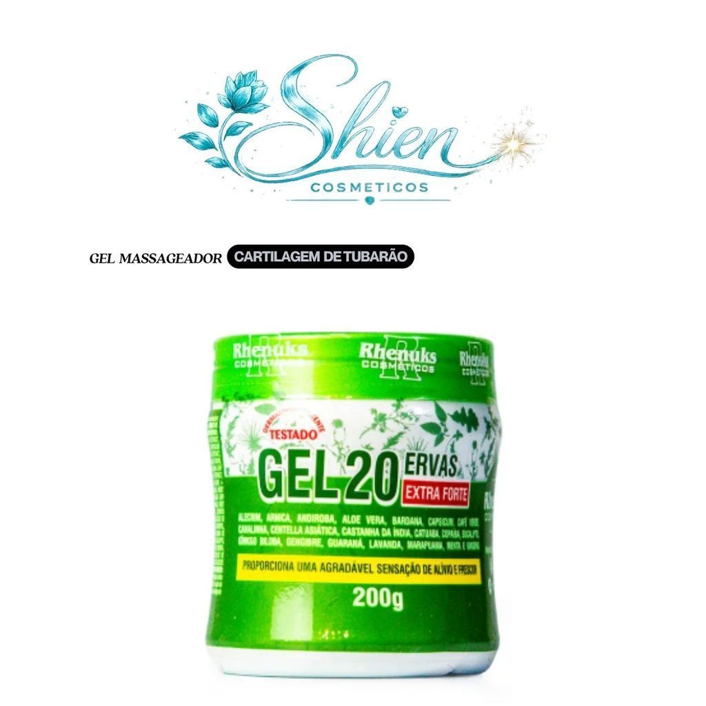 Gel Massageador Vinte Ervas - 1 Unidade - Rhenuks (Afilhado)