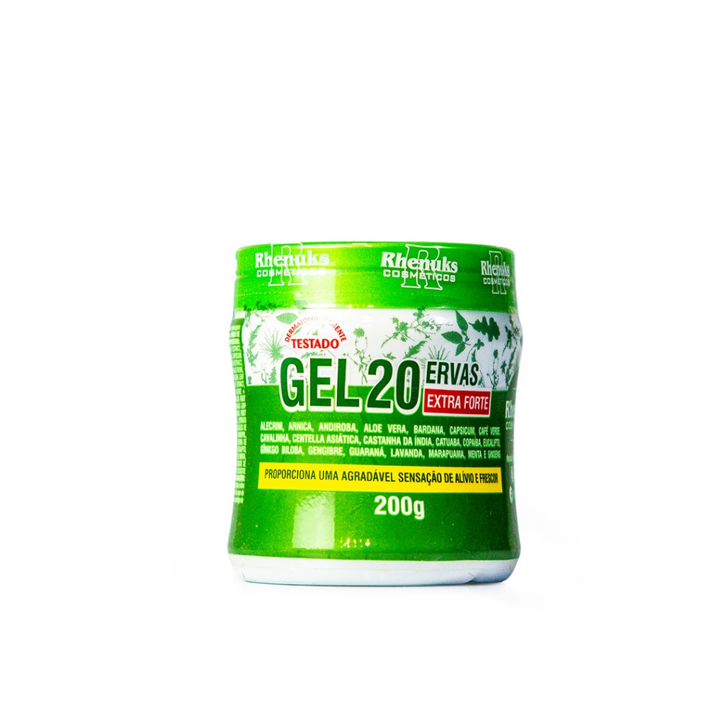 GEL MASSAGEADOR EXTRA FORTE VINTE ERVAS RHENUKS-UNIDADE