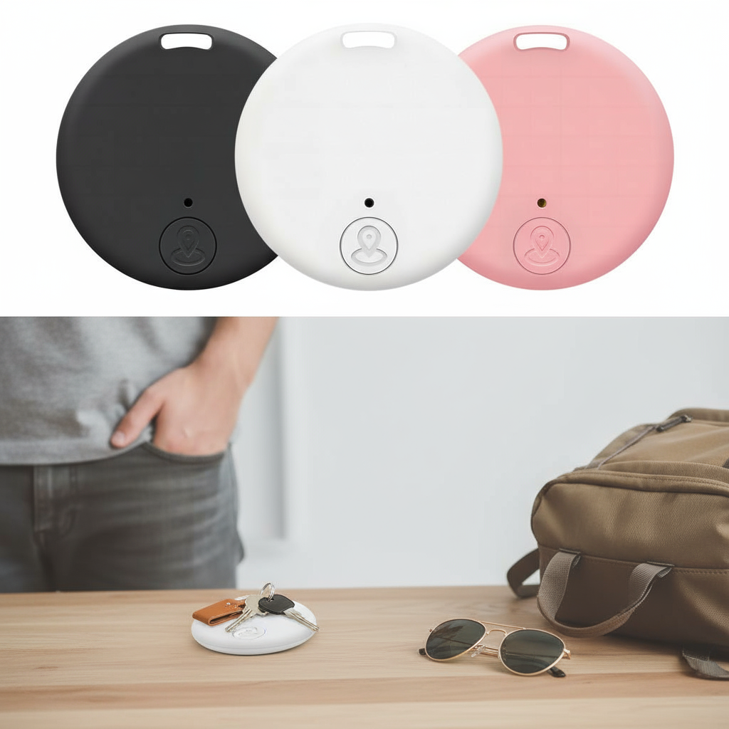 Rastreador Bluetooth Portátil para Animais, Chaves, Carros Compatível com iOS/Android e Alerta de Localização APP até