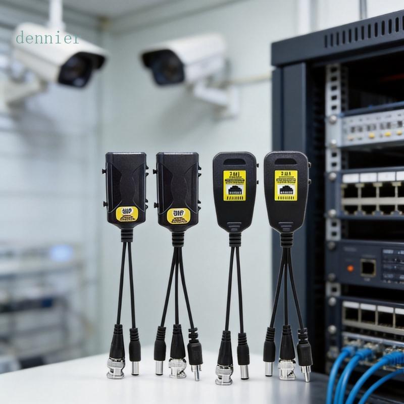 Conjunto Balun Vídeo Segurança Doméstica Den Para Câmera 720P 960P 2MP 3MP 4MP 5MP 8MP