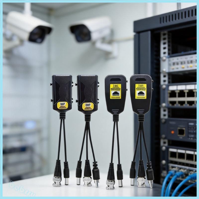 Conjunto De Balun De Vídeo De Segurança Doméstica Err Para Câmera 720P 960P 2MP 3MP 4MP 5MP 8MP