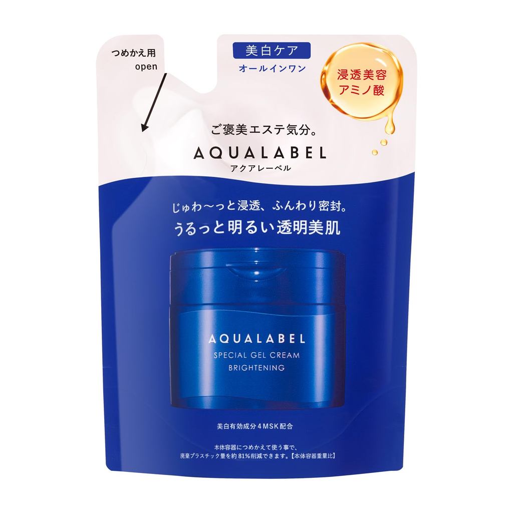 Aqualabel All-in-One Special Gel Cream EX (Brightening) Set with Cleansing Gel - 15g (Medicinal Product) for Whitening,