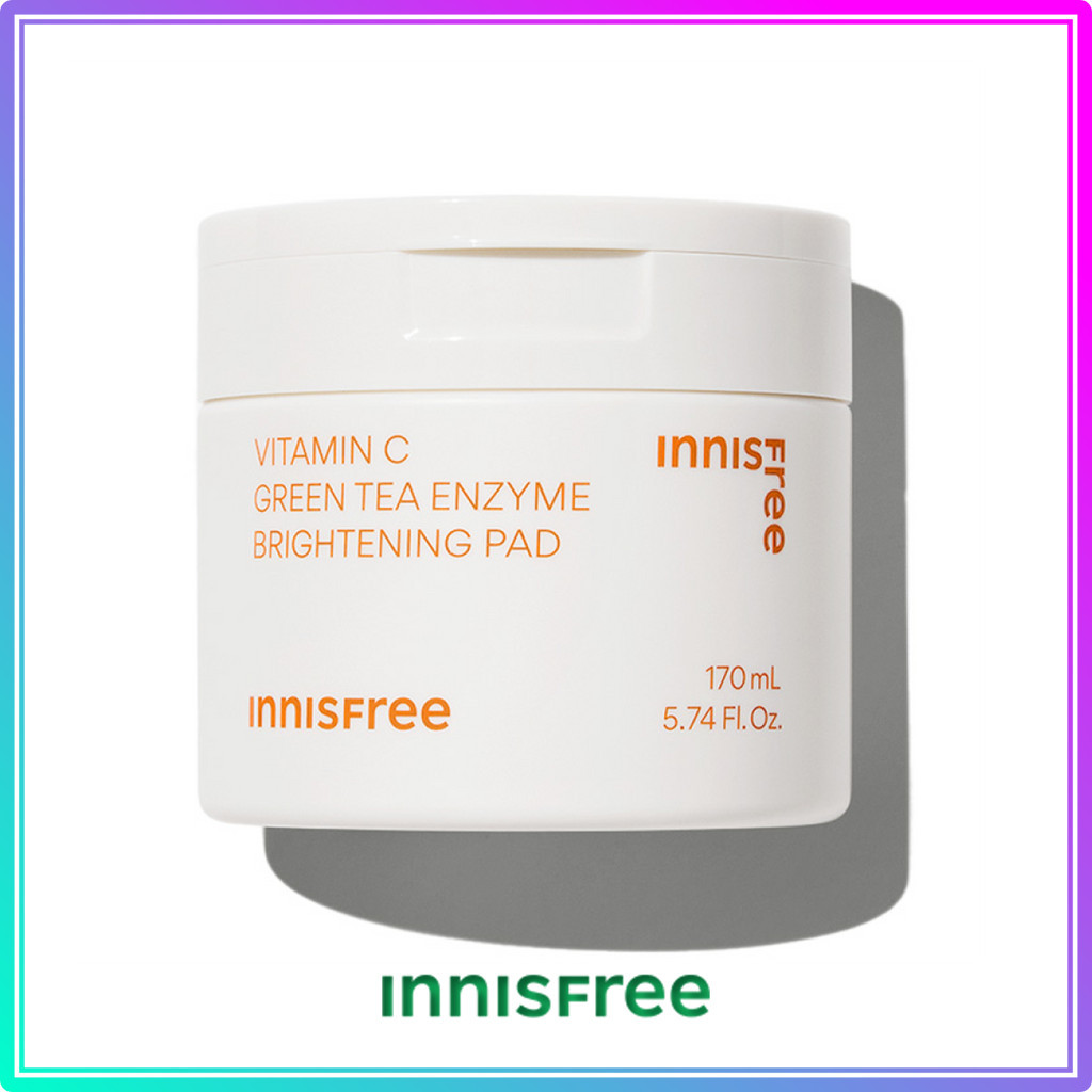 Innisfree Vitamina C Chá Verde Enzima Brilhante PAD / Innisfree Vitamin C Green Tea Enzyme Brightening PAD (60sheets) 170mL