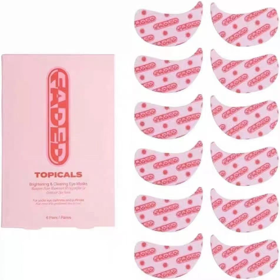 American Tópicos Faded Brightening Cleansing Eye Mask Linhas Finas Fu inchado hidratante 6 pares 12Y