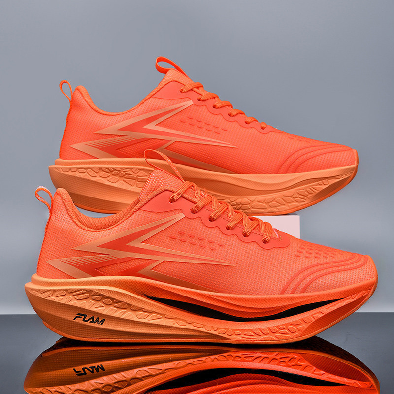 Carbon Plate Running Shoes, Lightweight and Cushioned, Unisex for Students, Sizes 34-45