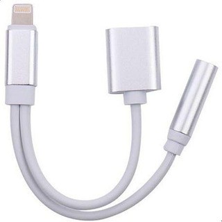 CABO LIGHTNING SPLITTER ADAPTADOR CARREGADOR FONE P2