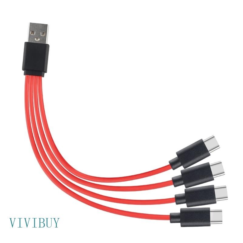 Carregador Divisor USB VIVI 4 Converter Tipo C Para Telefone