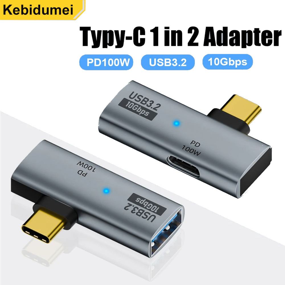 Vga Para Tipo c 2 Em 1 USB 3.2 OTG Divisor PD 100W Adaptador De Carregamento Rápido Carregador Telefone Tablet Macbook D