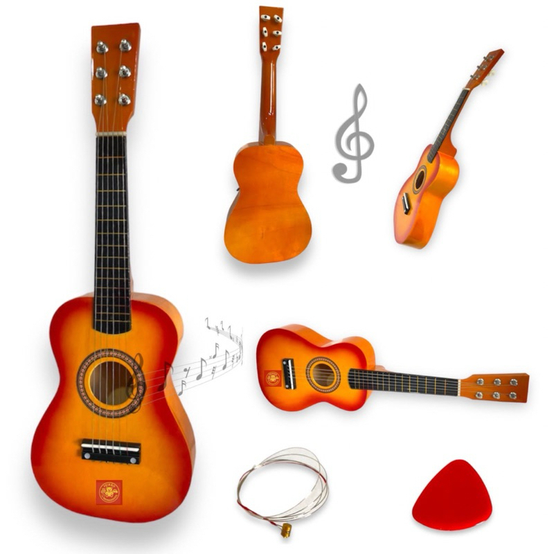 Violão Infantil Mini Madeira Semi Profissional - Leve e Confortável com Cordas de Aço