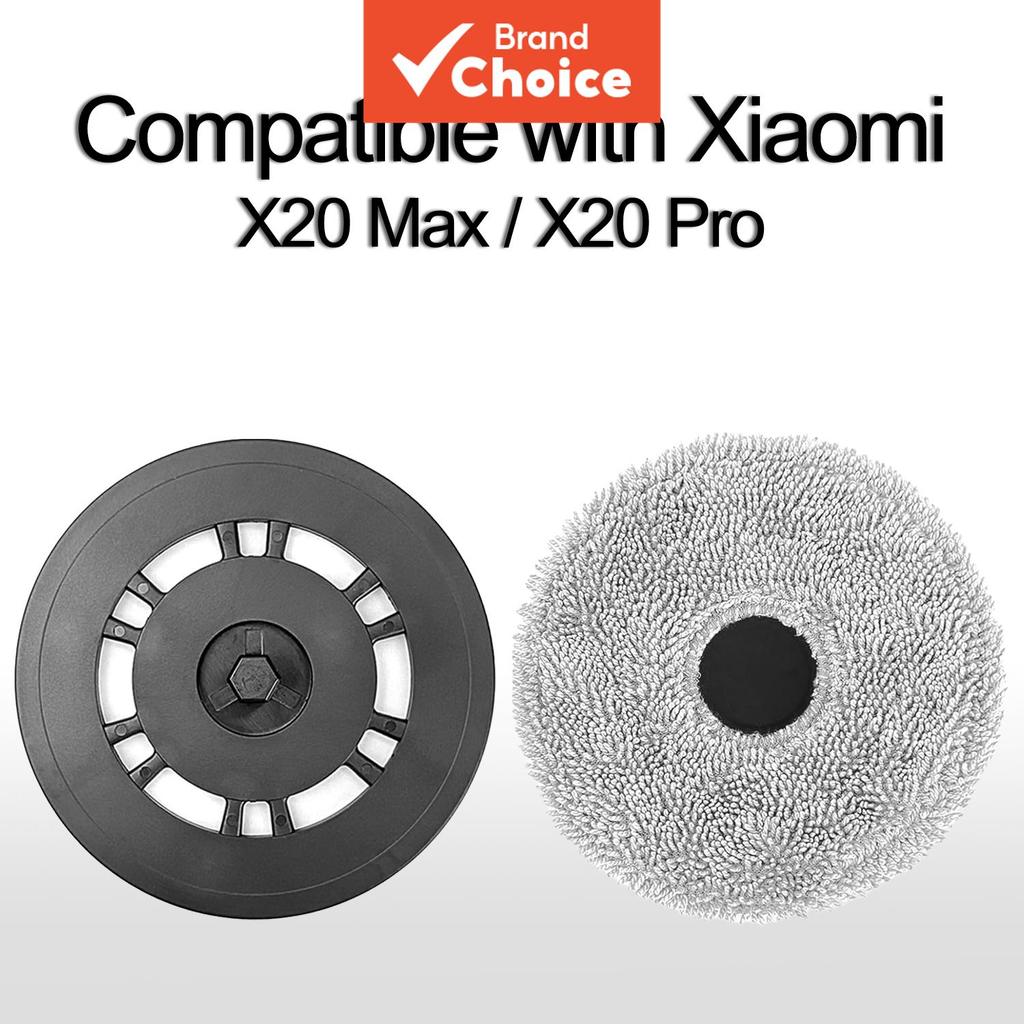 Compatível com os robôs Xiaomi X20 Pro / X20 Max, kit de acessórios de reposição compatível com suporte de mop e mops de