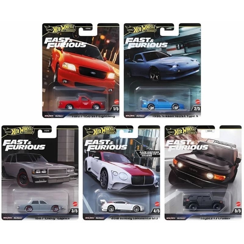 Hot wheels VELOZES E FURIOSOS, F150, NISSAN, CAPRICE, TOYOTA CRUISER, BENTLEY