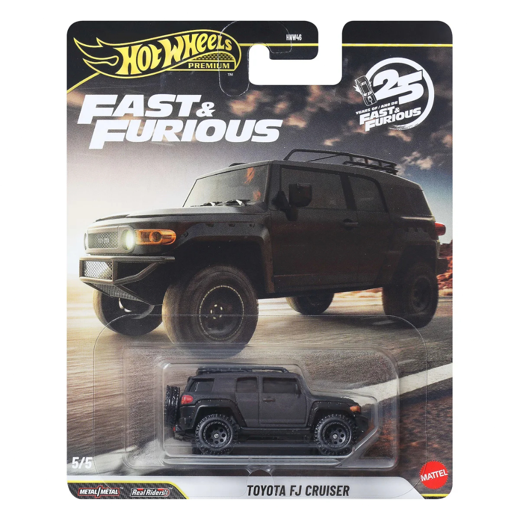 Hot Wheels Premium Toyota FJ Cruiser Fast & Furious 25 Anos 5/5 1:64 (Velozes e Furiosos)