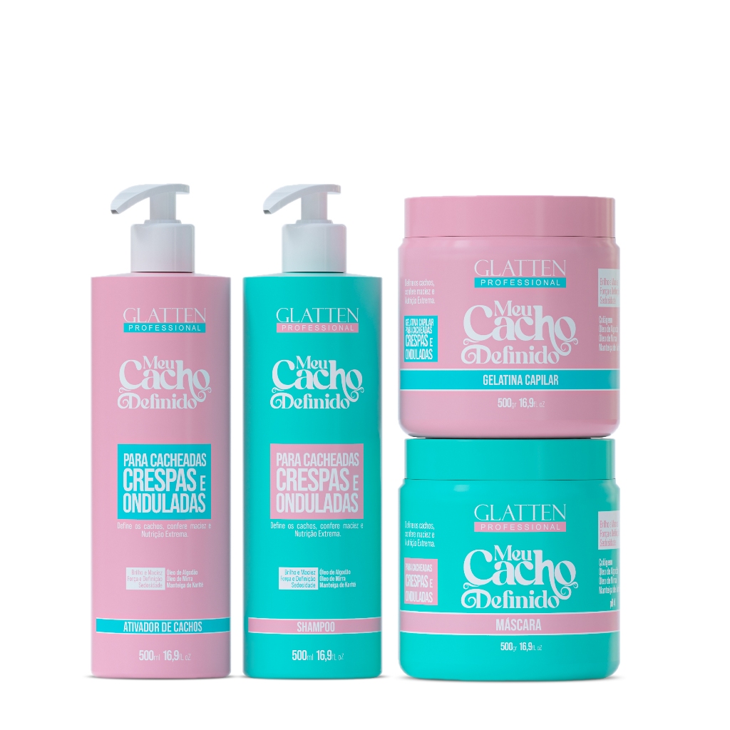 Combo para cabelos Cacheados - Meu Cacho Definido