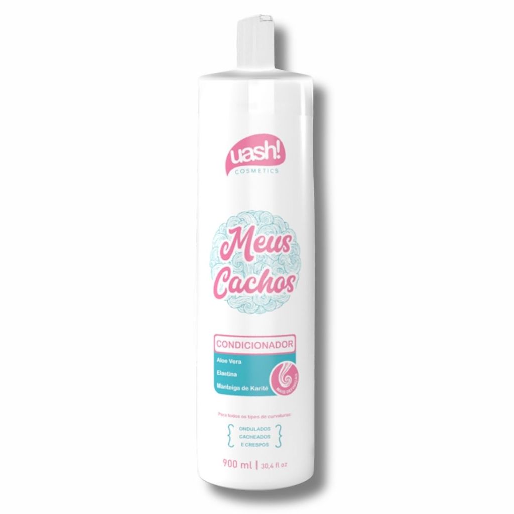 Condicionador Uash Meus Cachos 900ml Para Cabelos Cacheados
